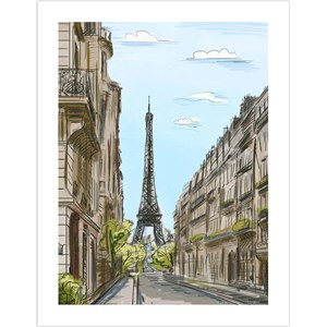 Pintoo (h1524) - "Street in Paris, France" - 300 pezzi