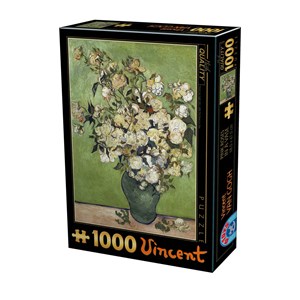 D-Toys (75871) - Vincent van Gogh: "Vincent Van Gogh, Pink Roser" - 1000 pezzi