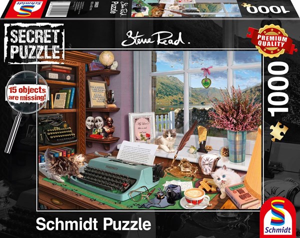 Schmidt Spiele (59920) - Steve Read: "At the Desk" - 1000 pezzi
