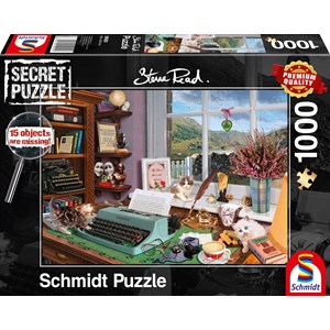Schmidt Spiele (59920) - Steve Read: "At the Desk" - 1000 pezzi