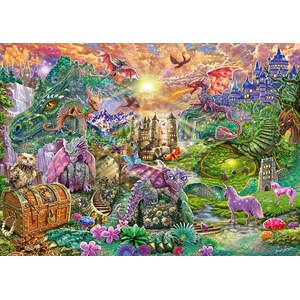 Schmidt Spiele (58966) - "Enchanted Dragon Country" - 1000 pezzi