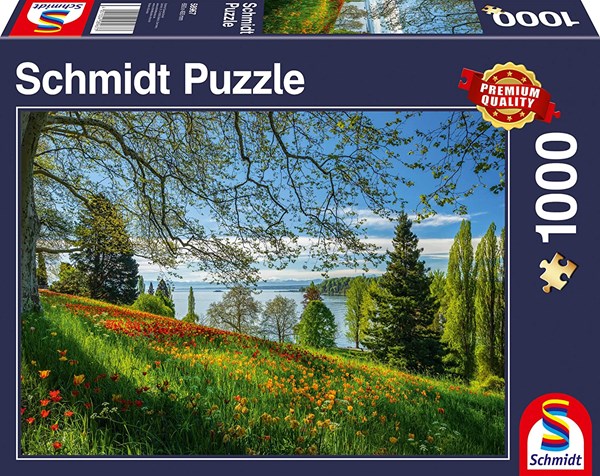 Schmidt Spiele (58967) - "Tulips Field, Mainau Island" - 1000 pezzi