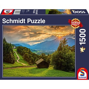 Schmidt Spiele (58970) - "Sunset on Wamberg" - 1500 pezzi