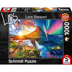 Schmidt Spiele (59908) - Lars Stewart: "Island, Night and Day" - 1000 pezzi