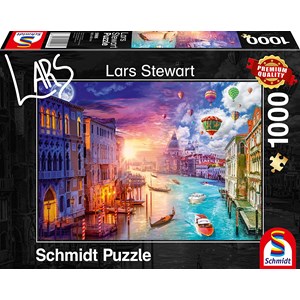 Schmidt Spiele (59906) - Lars Stewart: "Venice, Night and Day" - 1000 pezzi