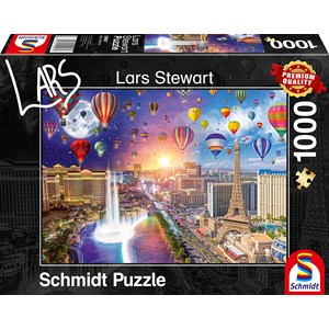 Schmidt Spiele (59907) - Lars Stewart: "Las Vegas, Night and Day" - 1000 pezzi