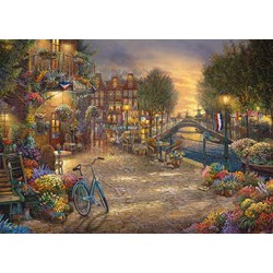 Schmidt Spiele (59917) - Thomas Kinkade: "Amsterdam" - 1000 pezzi
