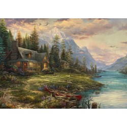 Schmidt Spiele (59918) - Thomas Kinkade: "Father's Day Outing" - 1000 pezzi