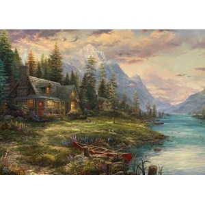 Schmidt Spiele (59918) - Thomas Kinkade: "Father's Day Outing" - 1000 pezzi