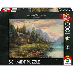 Schmidt Spiele (59918) - Thomas Kinkade: "Father's Day Outing" - 1000 pezzi