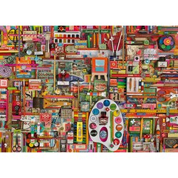 Schmidt Spiele (59698) - Shelley Davies: "Vintage Artist Materials" - 1000 pezzi
