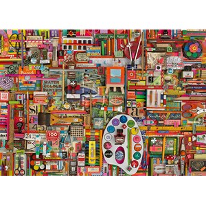 Schmidt Spiele (59698) - Shelley Davies: "Vintage Artist Materials" - 1000 pezzi