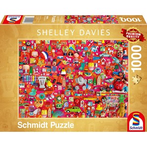Schmidt Spiele (59699) - Shelley Davies: "Vintage Toys" - 1000 pezzi