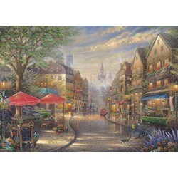 Schmidt Spiele (59675) - Thomas Kinkade: "Cafe in Munich" - 1000 pezzi