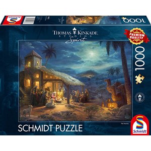 Schmidt Spiele (59676) - Thomas Kinkade: "Spirit, Jesus' Birt" - 1000 pezzi