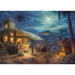 Schmidt Spiele (59676) - Thomas Kinkade: "Spirit, Jesus' Birt" - 1000 pezzi