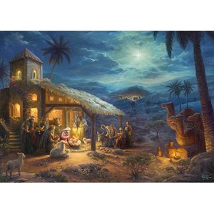 Schmidt Spiele (59676) - Thomas Kinkade: "Spirit, Jesus' Birt" - 1000 pezzi