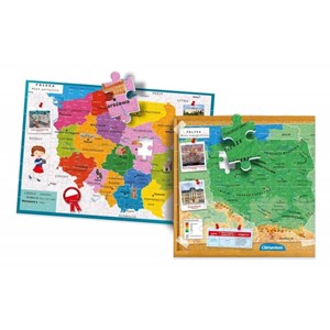 Clementoni (50021) - "Poland Map" - 104 pezzi