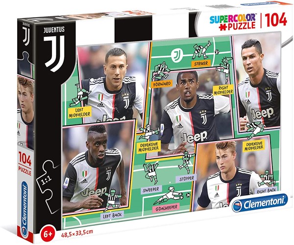 Clementoni (27131) - "Puzzle Juventus" - 104 pezzi