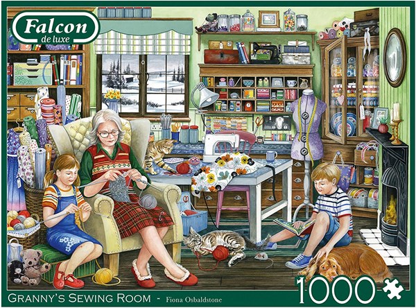 Falcon (11273) - Fiona Osbaldstone: "Granny's Sewing Room" - 1000 pezzi