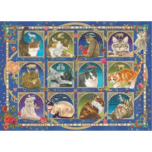 Jumbo (18853) - Francien van Westering: "Cat Horoscope" - 1000 pezzi
