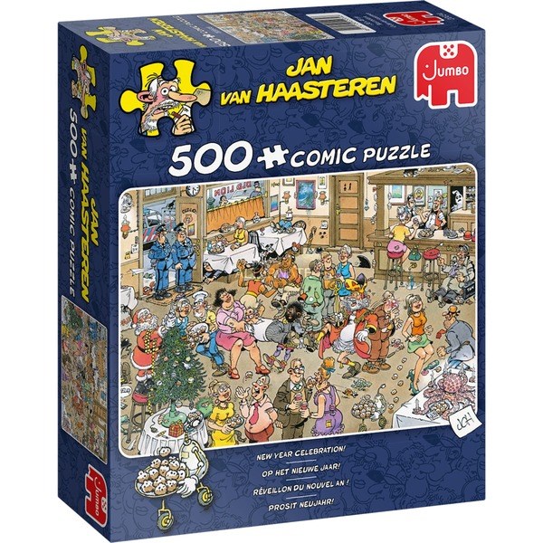 Jumbo (20034) - Jan van Haasteren: "New Year Celebtration!" - 500 pezzi