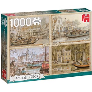 Jumbo (18855) - Anton Pieck: "Canal Boats" - 1000 pezzi