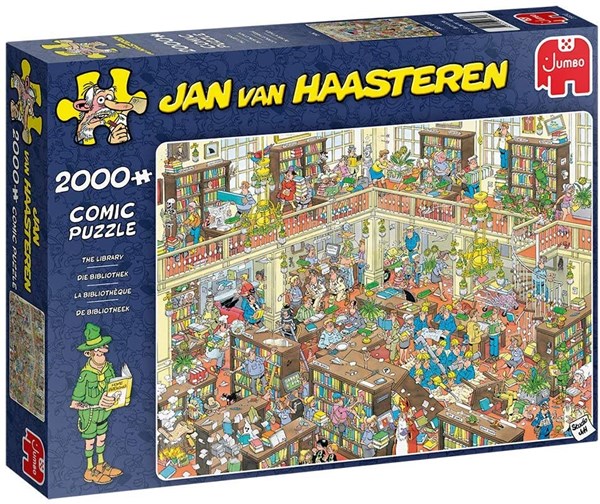 Jumbo (20030) - Jan van Haasteren: "The Library" - 2000 pezzi