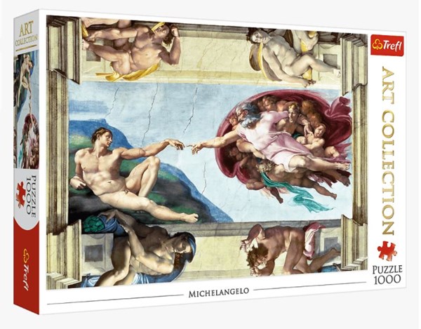 Trefl (10590) - Michelangelo: "The Creation of Adam" - 1000 pezzi