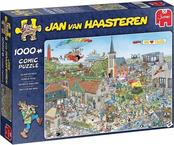 Jumbo (20036) - Jan van Haasteren: "Island Retreat" - 1000 pezzi
