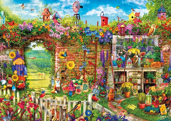 Buffalo Games (3883) - Aimee Stewart: "Garden Gate" - 500 pezzi