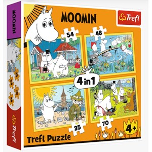 Trefl (34368) - "Moomin happy day" - 35 48 54 70 pezzi