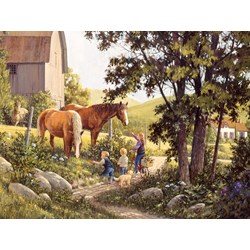 Cobble Hill (85038) - Douglas Laird: "Summer Horses" - 500 pezzi