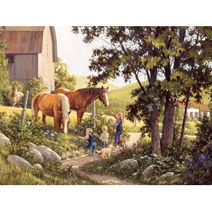 Cobble Hill (85038) - Douglas Laird: "Summer Horses" - 500 pezzi