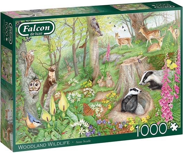 Falcon (11322) - Anne Searle: "Woodland Wildlife" - 1000 pezzi