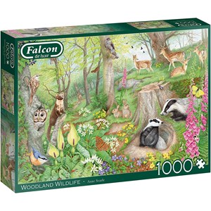 Falcon (11322) - Anne Searle: "Woodland Wildlife" - 1000 pezzi