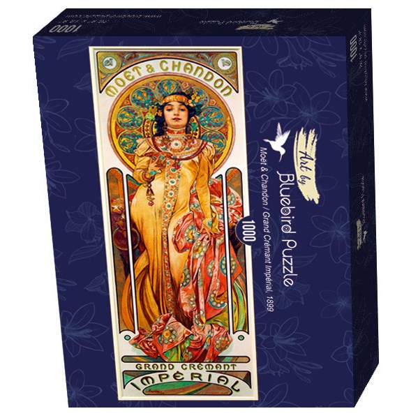 Bluebird Puzzle (60094) - Alphonse Mucha: "Moët & Chandon-Grand Crémant Impérial, 1899" - 1000 pezzi
