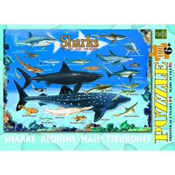 Eurographics (6100-0079) - "Sharks" - 100 pezzi