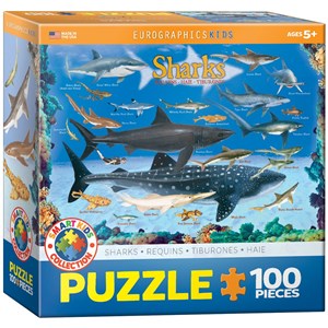 Eurographics (6100-0079) - "Sharks" - 100 pezzi
