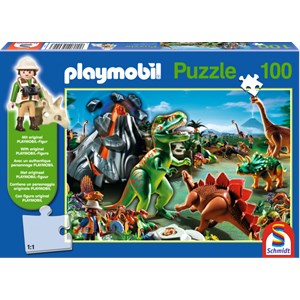 Schmidt Spiele (56042) - "In Dino Country" - 100 pezzi