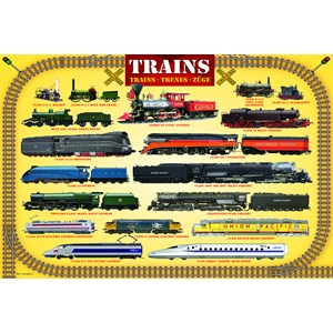 Eurographics (8100-0090) - "Trains" - 100 pezzi
