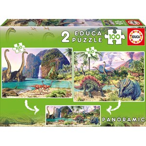 Educa (15620) - Steve Read: "Dino World" - 100 pezzi