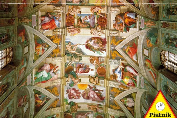 Piatnik (539343) - Michelangelo: "The Ceiling of the Sistine Chapel" - 1000 pezzi