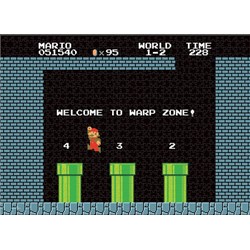 USAopoly (PZ005-482) - "Super Mario 1-2 Welcome to Warp Level" - 1000 pezzi