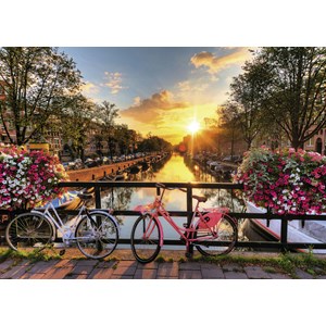 Ravensburger (19606) - "Bicycles in Amsterdam" - 1000 pezzi