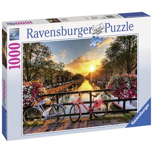 Ravensburger (19606) - "Bicycles in Amsterdam" - 1000 pezzi