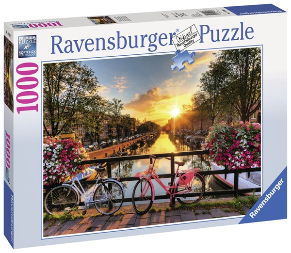 Ravensburger (19606) - "Bicycles in Amsterdam" - 1000 pezzi