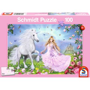 Schmidt Spiele (55565) - "The Unicorn Princess" - 100 pezzi