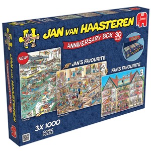 Jumbo (19000) - Jan van Haasteren: "Anniversary Gift Box" - 1000 pezzi