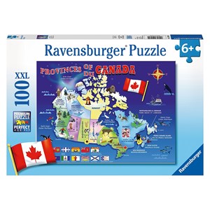 Ravensburger (10569) - "Map of Canada" - 100 pezzi